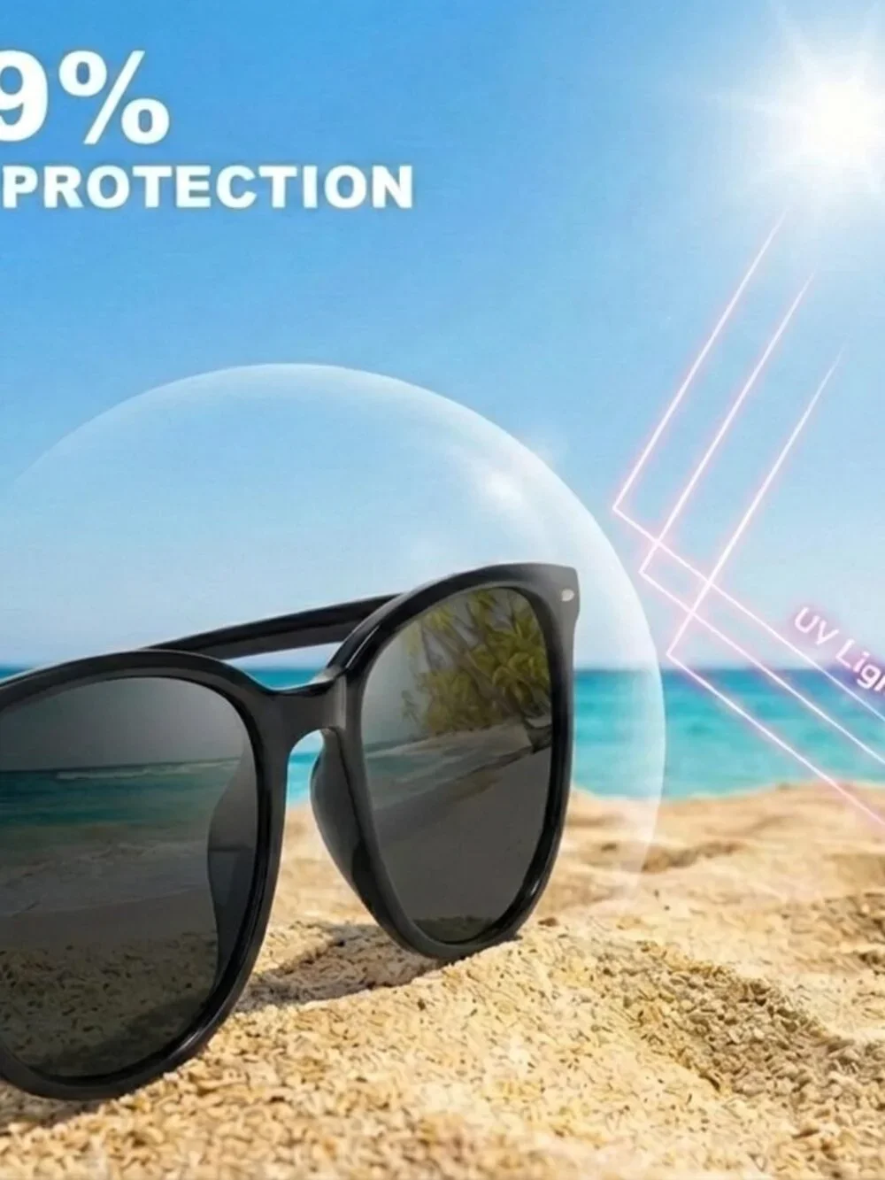 Chic UV400 Polarized Sunglasses Women | Anti-Glare & Full Frame Coverage